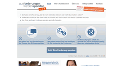 Desktop Screenshot of forderungenspenden.org